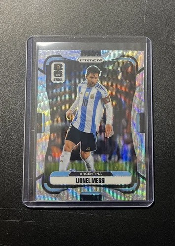 2026 Panini Prizm FIFA World Cup Lionel Messi Silver Wave Prizm #10 Argentina