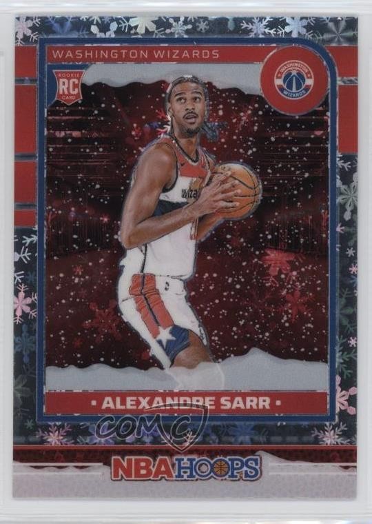 2024-25 Panini NBA Hoops Rookies Premium Winter Prizm Alexandre Sarr #232 w1s