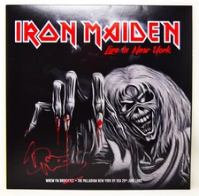 BRUCE DICKINSON Signed IRON MAIDEN "Live in New York" Album w/ Vinyl JSA Witness
