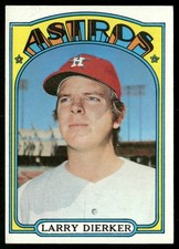 Larry Dierker 1972 Topps #155 Houston Astros VG Creases