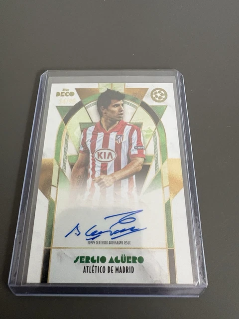 2023-24 Topps Deco UEFA Club Competitions – Sergio Agüero ON CARD Auto  /99
