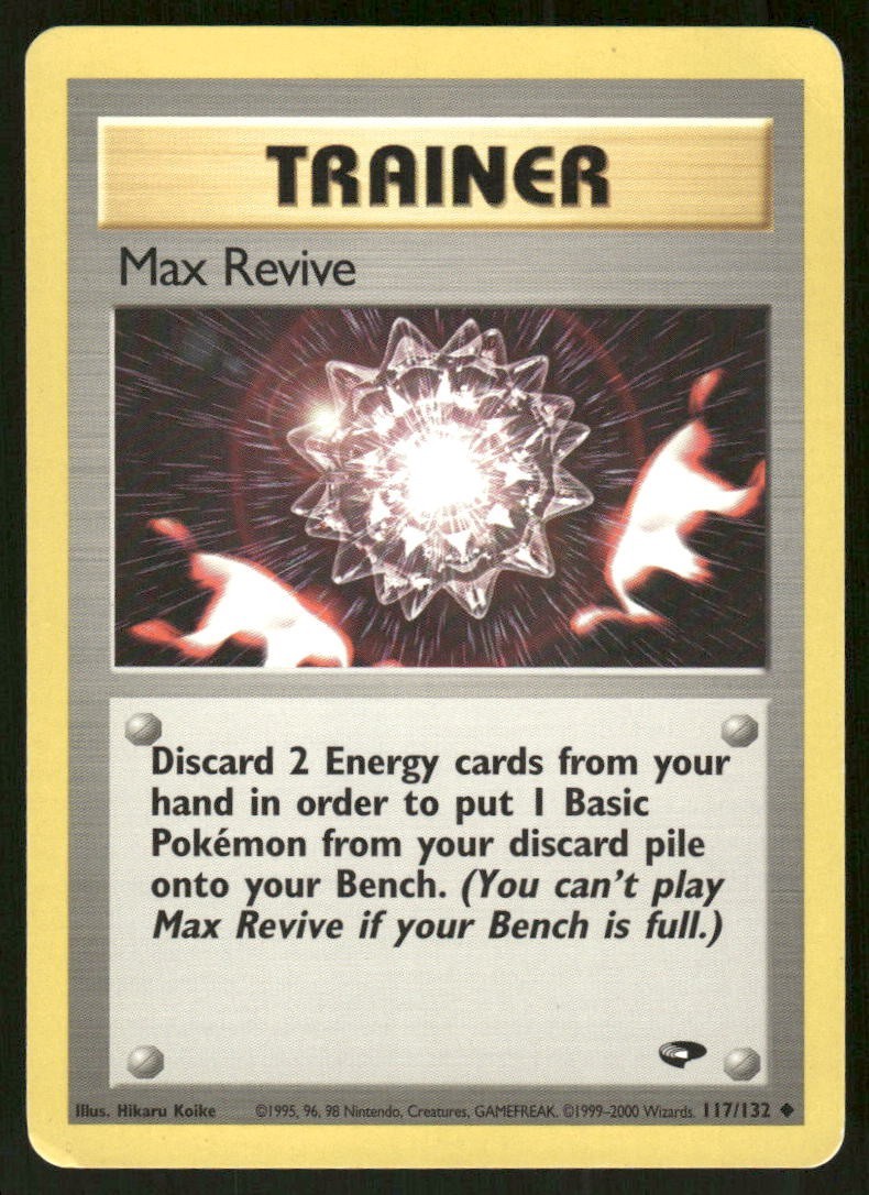 Pokemon Tcg Max Revive #117 Pokemon Gym Challenge MP
