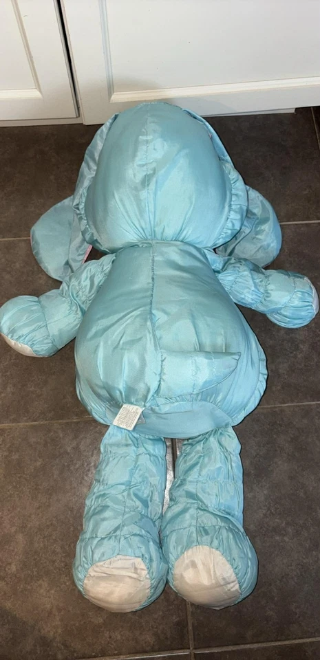 Brinquedo de pelúcia de náilon vintage Commonwealth Jumbo Love Blue Puppy Dog 28” Puffalump 86 - Imagem 3 de 4