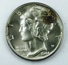 1944 MERCURY DIME FSB DIP! TOP NOTCH STUNNING DIME! COLLECTORS ITEM! NR #P2129