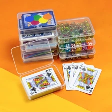 8 Pcs Playing Card Case, Small Clear Box, Plastic Deck Box, Card Deck Holder,...