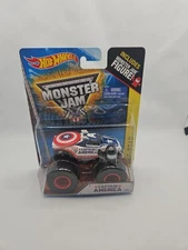 2012 Hot Wheels Monster Jam Captain America #BXQ NEW SEALED 