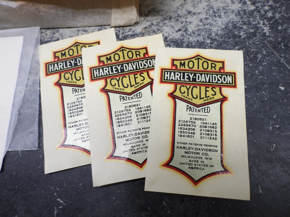 Harley-Davidson CB 500 VL VLD VD 1934 tanque de gasolina emblema calcomanías lote 2930 Foto 2 de 4