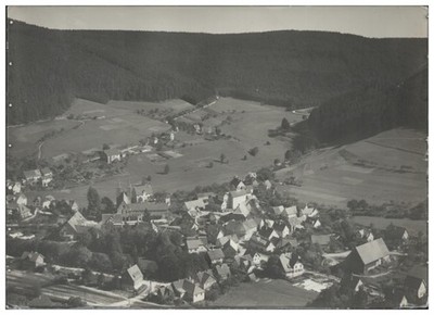 ZZ-8614/ Klosterreichenbach bedi Baiersbronn  Foto Luftbild 18 x 13 cm ca.1935