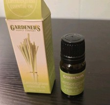 Gardeners Supply Company Lemongrass Essential Oil .3 Oz New