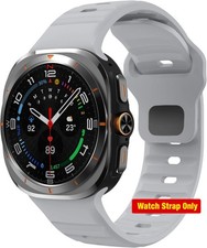Light Grey Rugged Silicone Sport Band for Samsung Galaxy Watch Ultra 47mm
