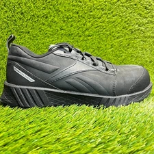 Reebok Fusion Formidable Mens Size 8.5 Black Composite Toe Safety Work Shoes