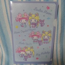 Sailor Moon Not for sale My Melody collaboration mini clear file Pastel color