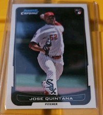 2012 Jose Quintana (RC) Bowman Chrome Draft Picks & Prospects Rookie Card #6 MT. rookie card picture