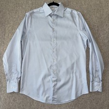 Suitsupply Traveller Dress Shirt Mens 15.5/39 Light Blue Slim Fit Cotton