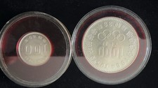 1964  Proof Tokyo Olympic 1000 +100 Yen Silver Coin Set (Japan )Commemorative