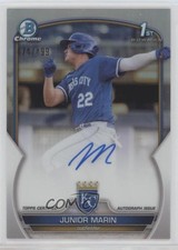 2023 Bowman Chrome Prospect Refractor 474/499 Junior Marin #CPA-JMN Auto 05nu