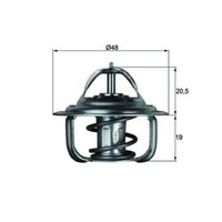 Thermostat KüHlmittel Mahle TX 1 71D FüR Opel Audi VW Vauxhall Daewoo Corsa A TR