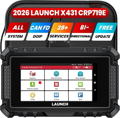 LAUNCH X431 CRP719E OBD2 Scanner Bidirectional 28+ Resets LIFETIME FREE UPDATES  - product listing photo