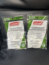 COLEMAN 51 SLIP ON LANTERN MANTLES 2 - 2 PACKS 4 MANTLES TOTAL NEW SEALED