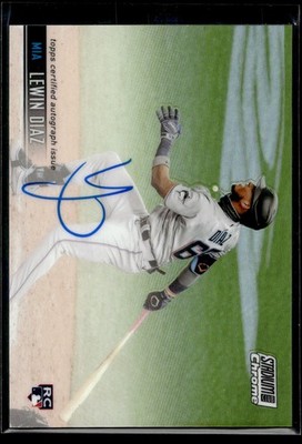 2021 Stadium Club Chrome #SCCBA-LD Lewin Diaz Autographs - Auto