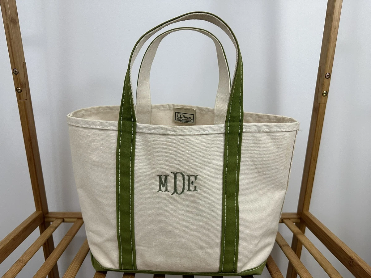 L.L. Bean, Bags, Vtg Green Llbean Boat N Tote Deborah