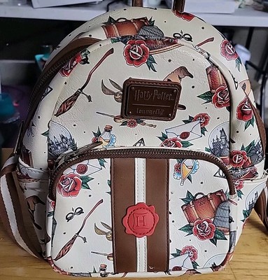 Loungefly Harry Potter Hogwarts  backpack bag faux leather NICE!!