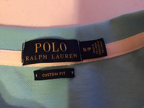 Polo Ralph Lauren Custom Fit S/P Aqua Blue - Picture 6 of 8