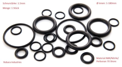 O-Ring-Rundring-Dichtring Øinnen 53X1.5 Schnurstärke NBR 70Sh./DIN 3771 1 St
