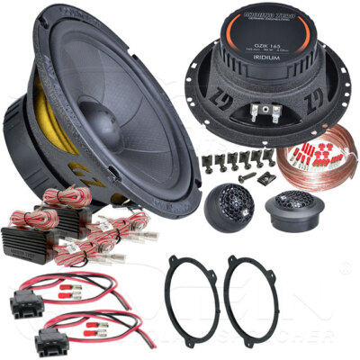 GROUND ZERO LAUTSPRECHER für BMW 3ER E46 1998-2007 Heck Hinten 2-Wege 150W #AJHI