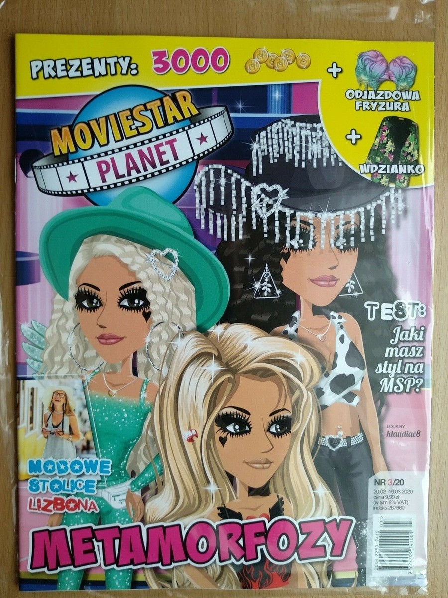 MoviestarPlanet Magazine 3/2020 + code: 3000 SC + Cool Hairy-style + Jacket  | eBay