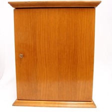 Pfeifenschrank Holz massiv f&uuml;r 21 Pfeifen 47cm Wandschrank Pfeife whistle holder