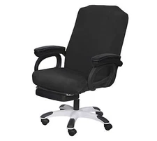 	SARAFLORA Office Chair Cover - Large Black for Rotating Chair	