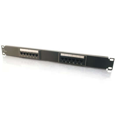 12-Port Cat5E 110-Type Patch Panel-C2G