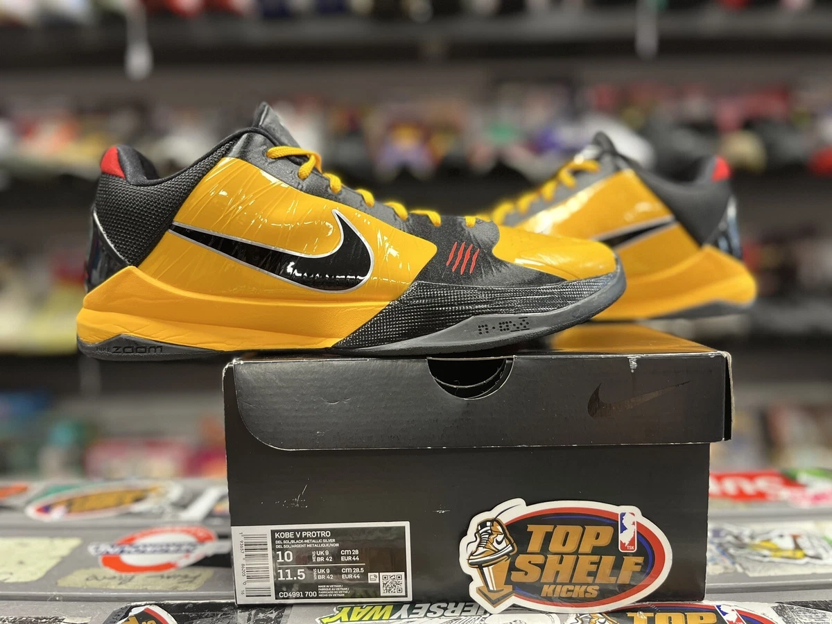 Nike Zoom Kobe 5 Protro Bruce Lee 2020 Size 10 Used Rare Authentic Yellow  Black