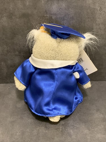 Hallmark's Graduation Gray Owl Plush Whoo's the Smartest Pop-Up Cap 2004 - Picture 9 of 10