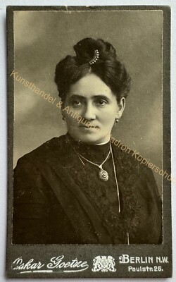 orig. CDV photo photograph old picture woman lady fashion around 1910 Goetze Berlin