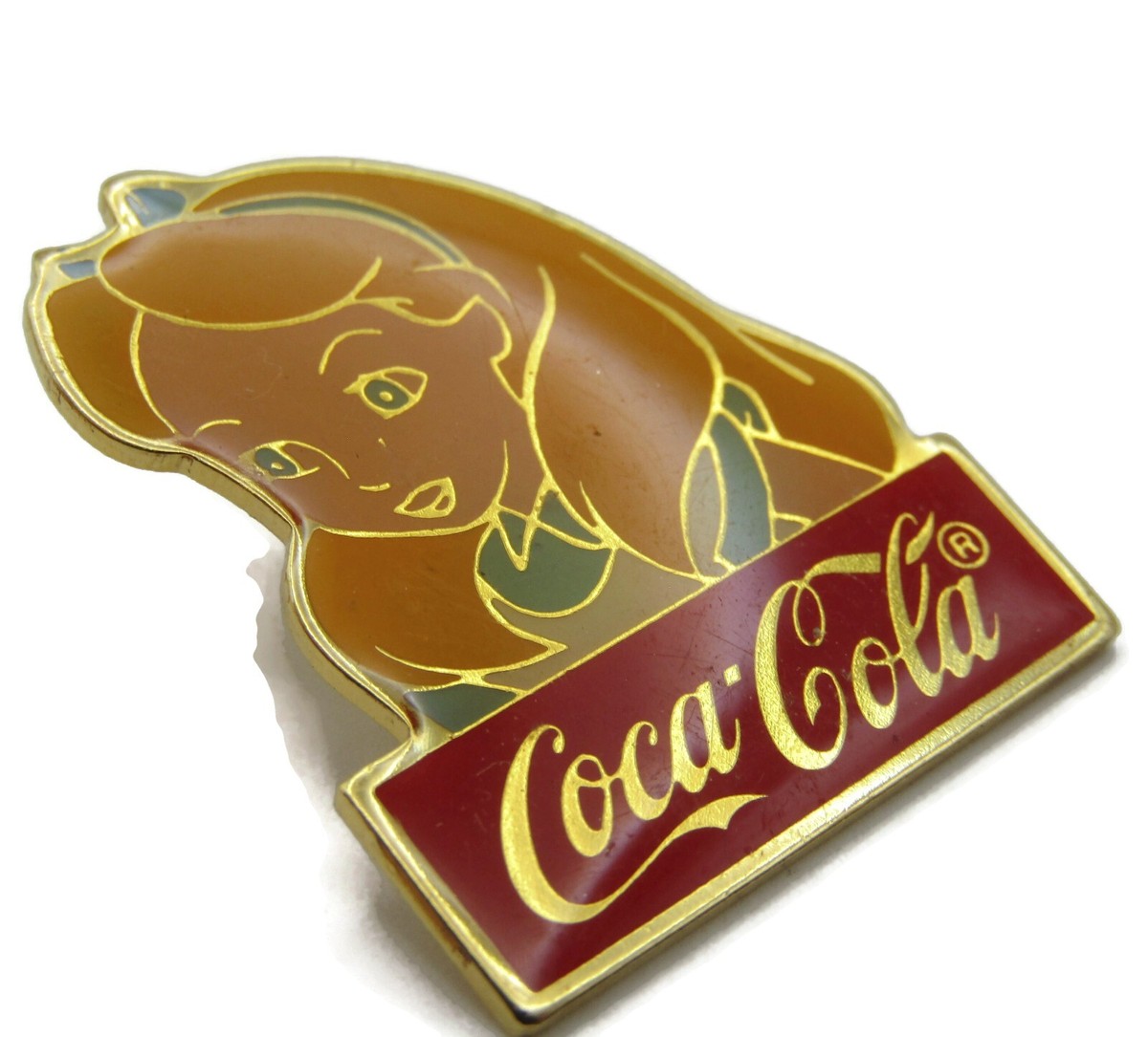 Vintage Disney Coca-Cola Pin Alice in Wonderland Character Enamel