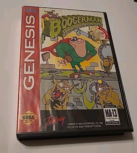 Boogerman: A Pick and Flick Adventure (Sega Genesis, 1994) No Manual Tested