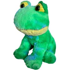 Dan Dee Collectors Choice Frog Plush 13 Inch Green Blue Stuffed Animal Toy