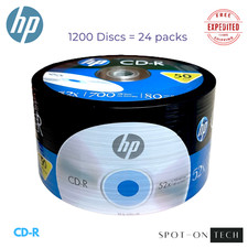 1200 HP CD CD-R Logo 52X Blank media disc 700MB Original NO ECO - Same day SHIP