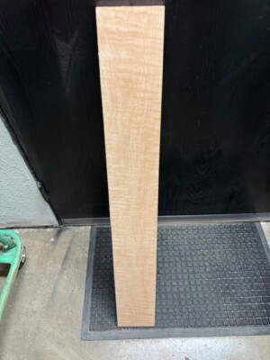 Flame Maple Curly .75 X5''x36   Bass Guitar Neck Figured KD 3/4'' Strat Tele