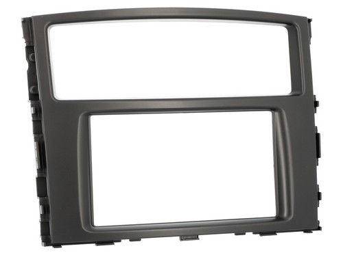 Pour Mitsubishi Pajero 4 V80 Diaphragme Autoradio Montage Cadre Double-Din Noir - Photo 1/2