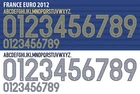 Name&Number Set For France Euro Cup 2012 Home/Away Retro Football Soccer