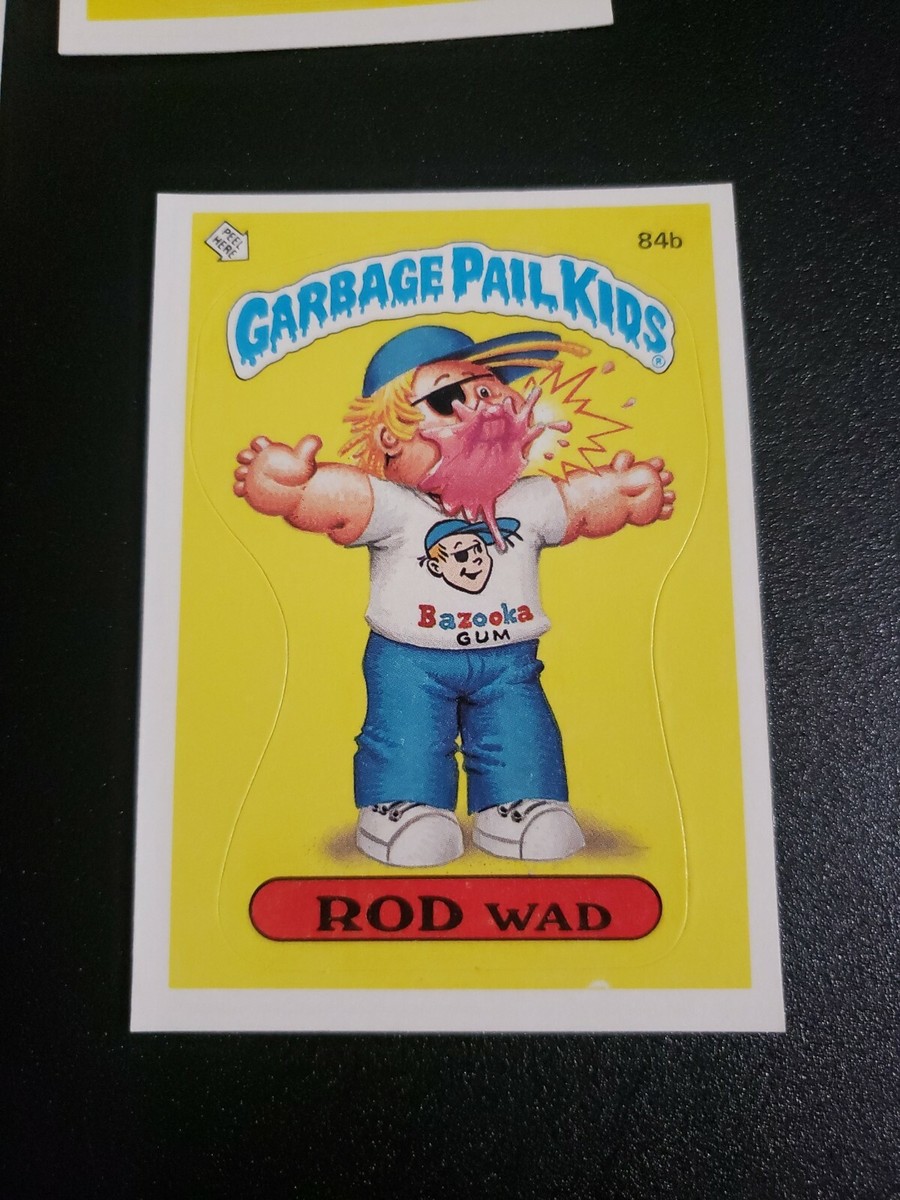 1986 Garbage Pail Kids 84b ROD WAD Original Series 3 GPK Barber