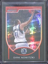 2007-08 Bowman Chrome Black Refractor #41 Dirk Nowitzki No 145 of 199