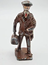 Vintage Linclon Logs Lead Figure LL38 No.292 Traveling Man 2.5" Tall