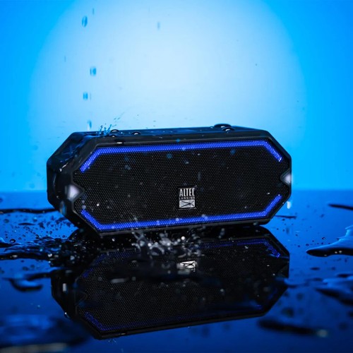 Altec Hydrajolt Water Shock Proof 16 Hr Battery Wireless Speaker Black Open Box - Picture 4 of 6