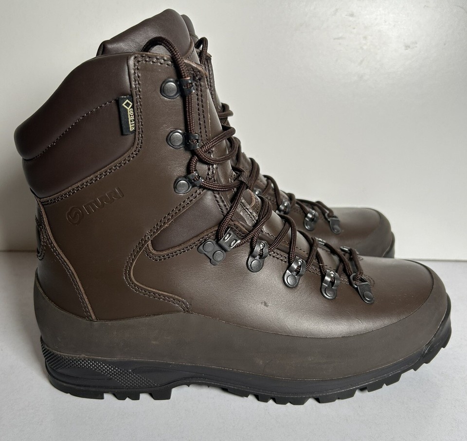 British Army Iturri Brown Leather Goretex Cold Wet Weather Combat Boots
