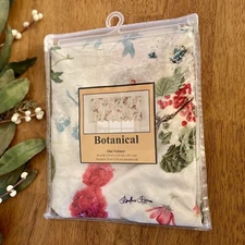 A. L. Ellis Botanical Garden Window Valance 48 X 15" Floral Scalloped New