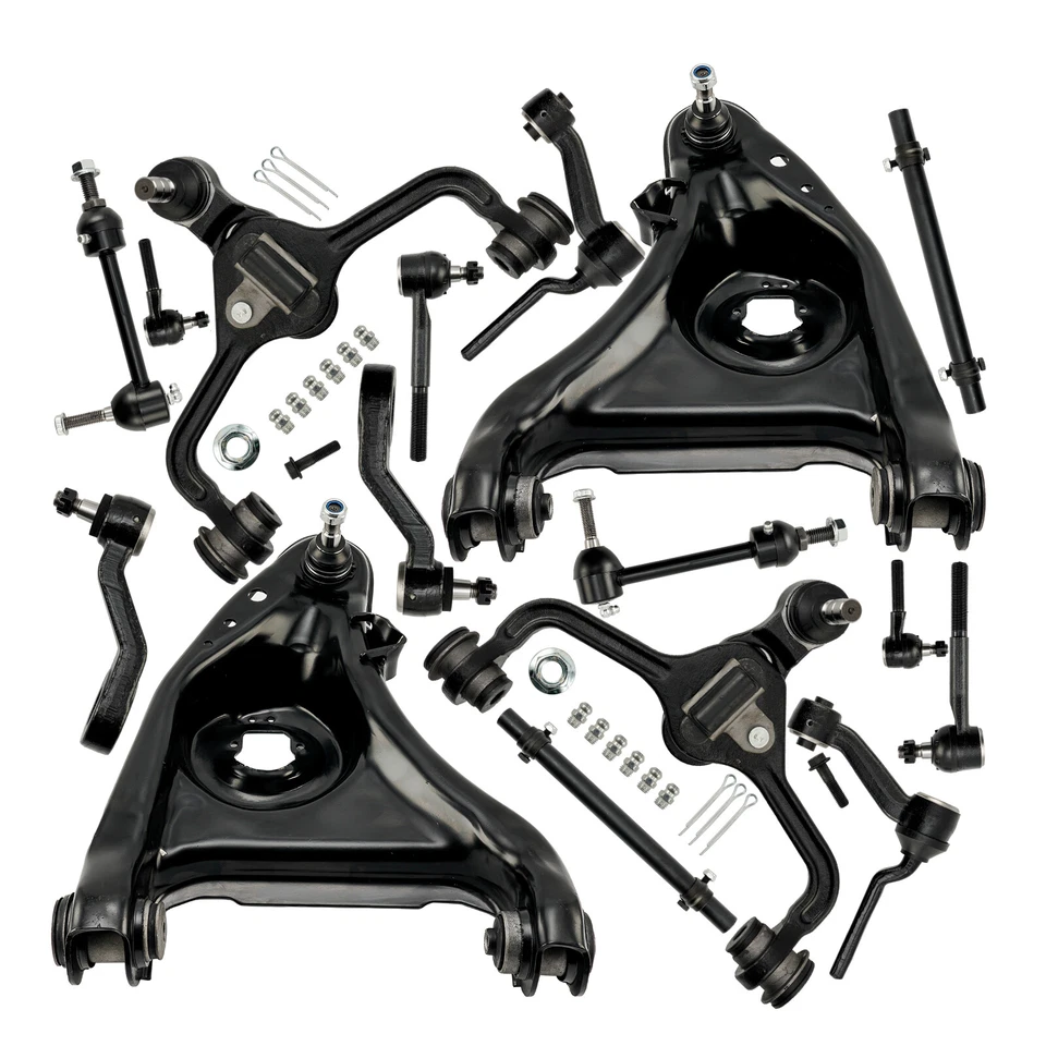 14x Front Control Arms Ball Joint Tierod Idler Pitman For Grand Marquis Town Car Foto 2 de 4